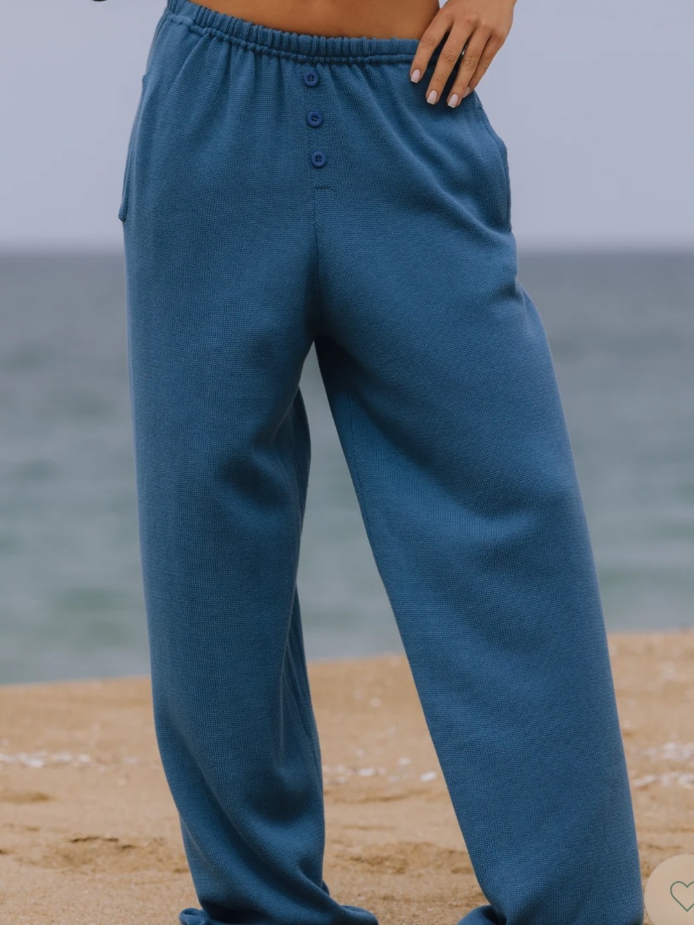 Daily Drills Beach Knit Resort Pants - Cabana Blue
